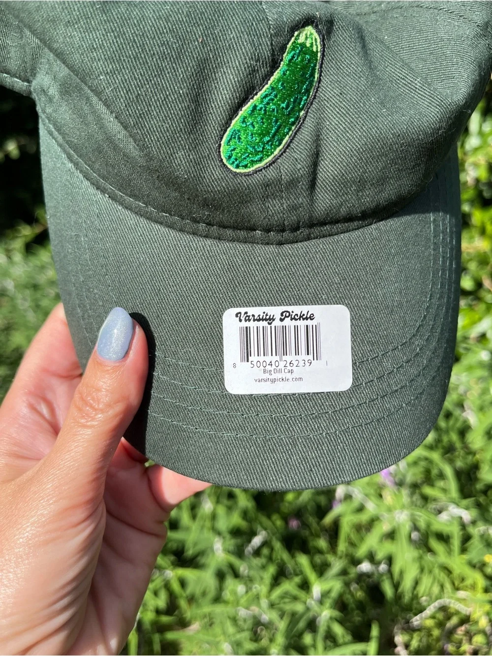 Varsity Pickle Big Deal Cap Pickle Ball Embroidered Retro Adjustable Hat